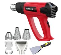 GET GRIP - Pistola térmica profesional de alta potencia de 2000 W con pantalla LCD digital, temperatura ajustable de 60 a 600 ? y accesorios incluidos.
