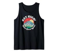 Get High! Climb Mount Rainier Funny National Park Vintage Camiseta sin Mangas