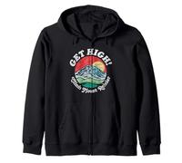 Get High! Climb Mount Rainier Funny National Park Vintage Sudadera con Capucha
