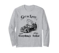 Get In Loser Everything's Forked Unicorn Humor Oscuro Manga Larga