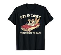 Get In Loser Vamos A La Playa Ganso Animal Divertido Camiseta
