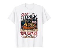 Get In Loser We're Crossing The Delaware 250th 4th of July Camiseta