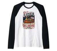 Get In Loser We're Crossing The Delaware 250th 4th of July Camiseta Manga Raglan