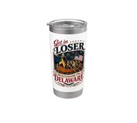 Get In Loser We're Crossing The Delaware 250th 4th of July Vaso térmico de acero inoxidable de doble pared