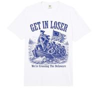 Get in Loser We're Crossing The Delaware Funny History Comfort Colors Adult Heavyweight T-Shirt
