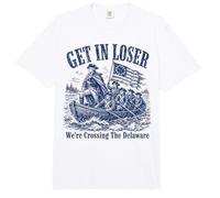 Get in Loser We're Crossing The Delaware Funny History Comfort Colors Adult Heavyweight T-Shirt