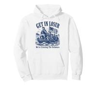 Get in Loser We're Crossing The Delaware Funny History Sudadera con Capucha