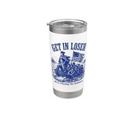 Get in Loser We're Crossing The Delaware Funny History Vaso térmico de acero inoxidable de doble pared