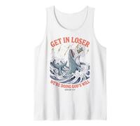 Get In Loser We're Doing Gods Will Jonah 1:17 Christian Camiseta sin Mangas