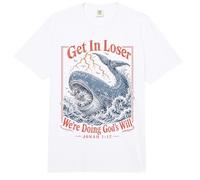 Get In Loser We're Doing Gods Will Jonah 1:17 Christian Comfort Colors Adult Heavyweight T-Shirt