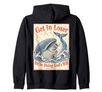 Get In Loser We're Doing Gods Will Jonah 1:17 Christian Sudadera con Capucha