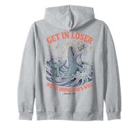 Get In Loser We're Doing Gods Will Jonah 1:17 Christian Sudadera con Capucha