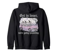 Get In Loser We're Going Haunting Skeleton Design Sudadera con Capucha