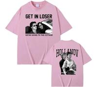 Get In Loser We're Going To The Cottage Camiseta Ilya Rozanov Shane Hollander Heated Rivalry Manga Corta Camiseta Unisex De Algodón Puro-Pink||s