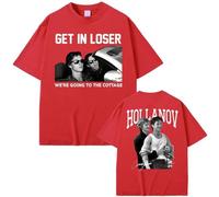 Get In Loser We're Going To The Cottage Camiseta Ilya Rozanov Shane Hollander Heated Rivalry Manga Corta Camiseta Unisex De Algodón Puro-Red||m