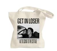 Get In Loser We're Going To The Cottage Heated Rivalry Merch Bolsa De Lona Shopper Bolsa De De Regalo Para Los Aficionados Moda De Las Bolsa De Lona Y2k Bolso-B