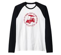 Get In Sit Down Shut Up and Hold On Divertido diseño de Carrito de Golf Camiseta Manga Raglan