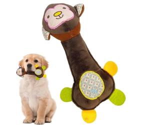 Get Involved and Entertains: This squeaky plush dog toy's unique design s