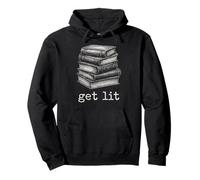 Get Lit Bibliófilo Humor Literatura Clásica Libros Amante Sudadera con Capucha