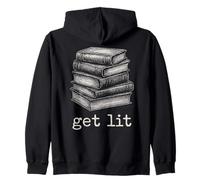 Get Lit Bibliófilo Humor Literatura Clásica Libros Amante Sudadera con Capucha