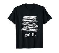 Get Lit Humor Intelectual Divertido Lector Libros Amante Camiseta