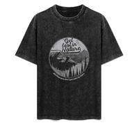 Get Lost In Nature T-Shirt Mens Unisex Black Tees S