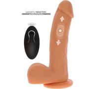 GET REAL - DILDO EMPUJE MAGNÉTICO PULSANTE NATURAL