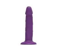 Get real - dildo realista vibrador de silicona morado 19.5 cm