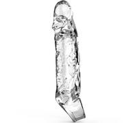 GET REAL Funda extensora para pene, Mediana (16 cm) - Transparente