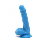 GET REAL - HAPPY DICKS DILDO 12 CM CON TESTICULOS AZUL