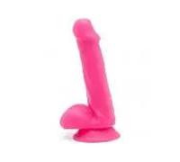 GET REAL - HAPPY DICKS DILDO 12 CM CON TESTICULOS ROSA