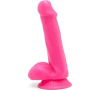 GET REAL - HAPPY DICKS DILDO 12 CM CON TESTICULOS ROSA