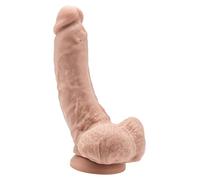 Dildo con testículos 20,5 carne