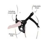 GET REAL - STRAP-ON PLEASURE HARNES NEGRO