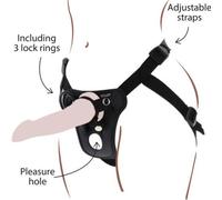 GET REAL - STRAP-ON PLEASURE HARNES NEGRO