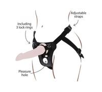 GET REAL - STRAP-ON PLEASURE HARNES NEGRO