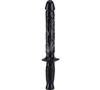 GET REAL The Manhandler 37 Cm Negro - Juguete Erótico Con Diseño Clásico Para Placer Sensorial