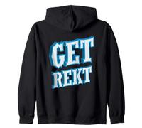 Get Rekt Funny Online Gaming Competitive Esports Gamer Sudadera con Capucha