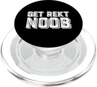 Get Rekt Noob Video Juego Meme Broma para Niños Y Chicas Gamers PopSockets PopGrip para MagSafe