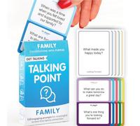 Get Talking: Familia - 150 preguntas escritas por expertos sobre 50 tarjetas de inicio de conversación para familias - Divertido juego de cartas de inicio de conversación familiar para niños y adultos
