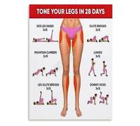 Get Toned Legs In 28 Days Poster Home Gym Fitness Wall-Art