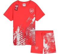 Get Trend Arsenal F.C. Pijama Corto Niño y Adolescente Chico Conjunto de Pijamas Futbol Verano Ropa Niño Cómoda Regalos Niños (9-10 Años, Rojo Arsenal)