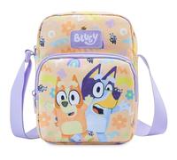 Get Trend Bluey Bolso Bandolera Niña, Crossbody Bag con Cremallera y Correa Ajustable, Bolso para Movil y Viaje, Regalo Niña