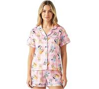 Get Trend Bluey Pijama Corto Mujer Verano, Conjunto 2 Piezas con Camisa Manga Corta de Botones y Pantalones Cortos, Regalos Mujer Chica (M, Multi Bluey)