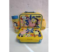 Get Trend Bob Esponja Bolsa Termica Infantil Set, 3 Piezas, Bolsa Isotermica 5L, Botella Agua 640 ml y Bento Box 2L, Sin BPA, Ligera y Resistente, Set de Almuerzo Infantil (Multi SpongeBob)