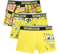 Get Trend Bob Esponja Calzoncillos Boxer Niño Pack de 3 | Ropa Interior Infantil 4-14 Años, Boxers Cómodos de Algodón con Cintura Elástica