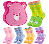 Get Trend Care Bears Calcetines Mujer y Adolescente, Paquete de 6 Calcetines Transpirables y Cálido, 36-41, Regalo Mujer
