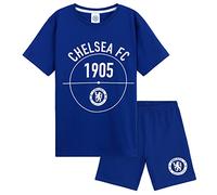 Get Trend Chelsea F.C. Pijama Corto Niño y Adolescente Chico Conjunto de Pijamas Futbol Verano Ropa Niño Regalos Niños (13-14 Años, Azul Chelsea)