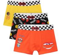 Get Trend Disney Cars Calzoncillos Niño 2-7 Años, Pack de 3 Boxers Infantiles de Algodón con Cintura Elástica, Ropa Interior, Regalo Niño (5-6 Años, Multi Cars)