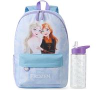 Get Trend Disney Frozen Mochila Infantil con Botella Agua 500 ml, 43cm, Grande Mochila Escolar con Cremallera y Botella Sin BPA, Regalo Niña Ideal (Multi Frozen)